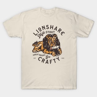 Lionshare Milk Stout: Get Crafty T-Shirt